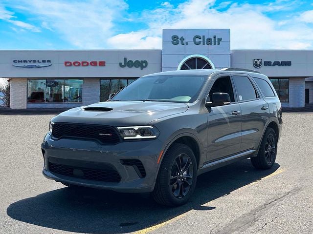 2026 Dodge Durango DURANGO GT PLUS AWD in Destroyer Gray Clear-Coat Exterior Paint — front three-quarter view