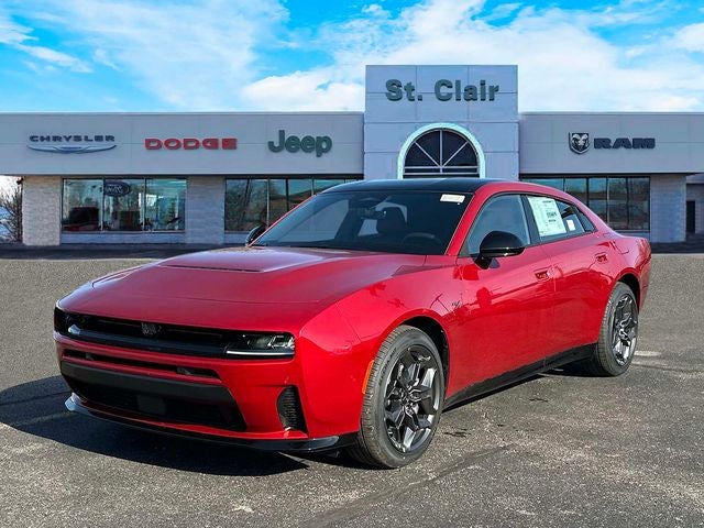 2026 Dodge Charger CHARGER R/T 4-DOOR AWD in Redeye Exterior Paint — front three-quarter view