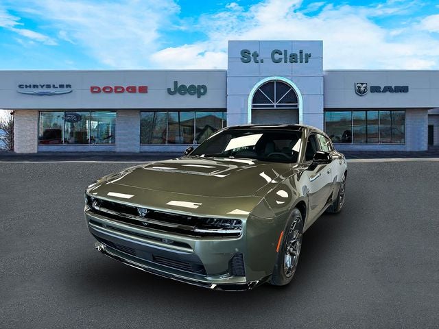 2026 Dodge Charger CHARGER R/T 4-DOOR AWD in Green Machine Exterior Paint — front three-quarter view