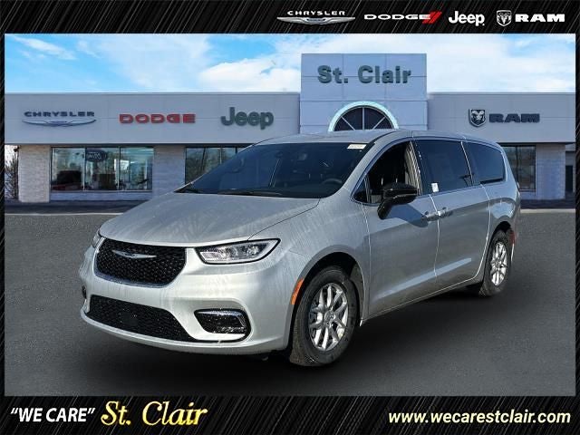 2026 Chrysler Pacifica PACIFICA SELECT in Silver Mist Clear-Coat Exterior Paint — front three-quarter view