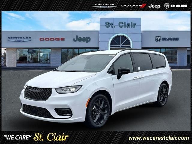 2026 Chrysler Pacifica PACIFICA SELECT in Bright White Clear-Coat Exterior Paint — front three-quarter view