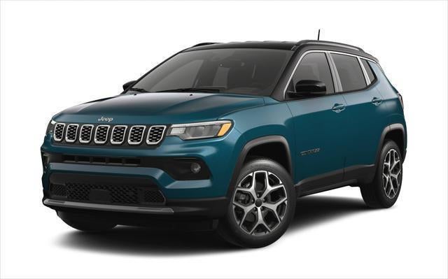 2026 Jeep Compass COMPASS LIMITED 4X4 in Fathom Blue Pearl-Coat Exterior Paint — front three-quarter view