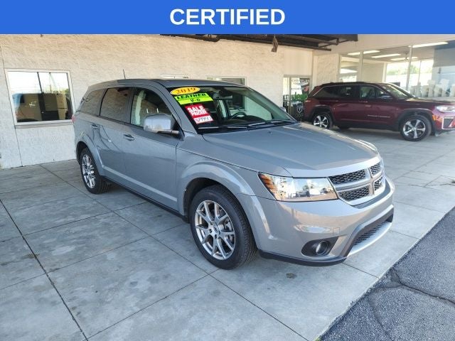2019 Dodge Journey GT AWD in Destroyer Gray Clearcoat — front three-quarter view
