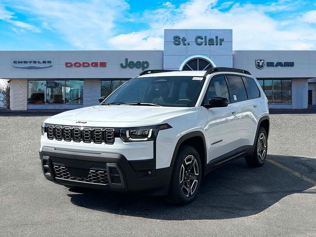 2026 Jeep Cherokee CHEROKEE LAREDO 4X4 in Bright White Clear-Coat Exterior Paint — front three-quarter view