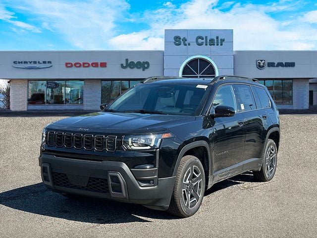 2026 Jeep Cherokee CHEROKEE LIMITED 4X4 in Diamond Black Crystal Pearl-Coat Exterior Paint — front three-quarter view