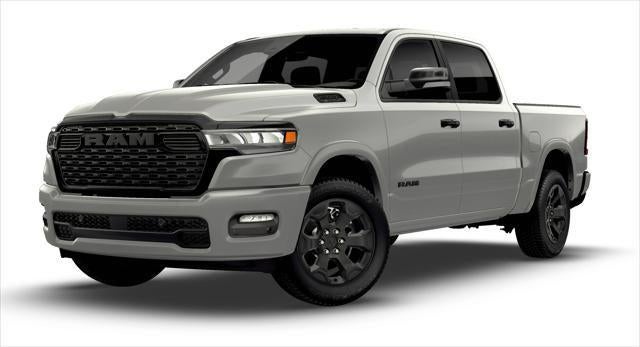 2026 RAM Ram 1500 RAM 1500 BIG HORN CREW CAB 4X4 5'7' BOX in Silver Zynith Exterior Paint — front three-quarter view