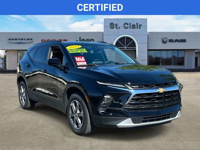 2023 Chevrolet Blazer FWD 2LT in Black — front three-quarter view